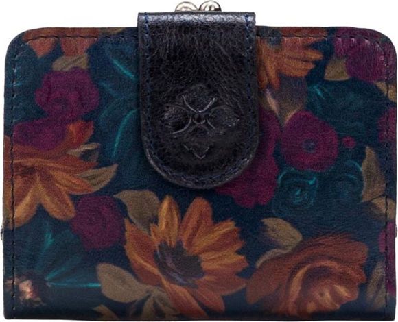 Portafoglio Donna Patricia Nash Paola In Pelle Con Protezione RFID &ndash; Colore Muschio Sbalzato